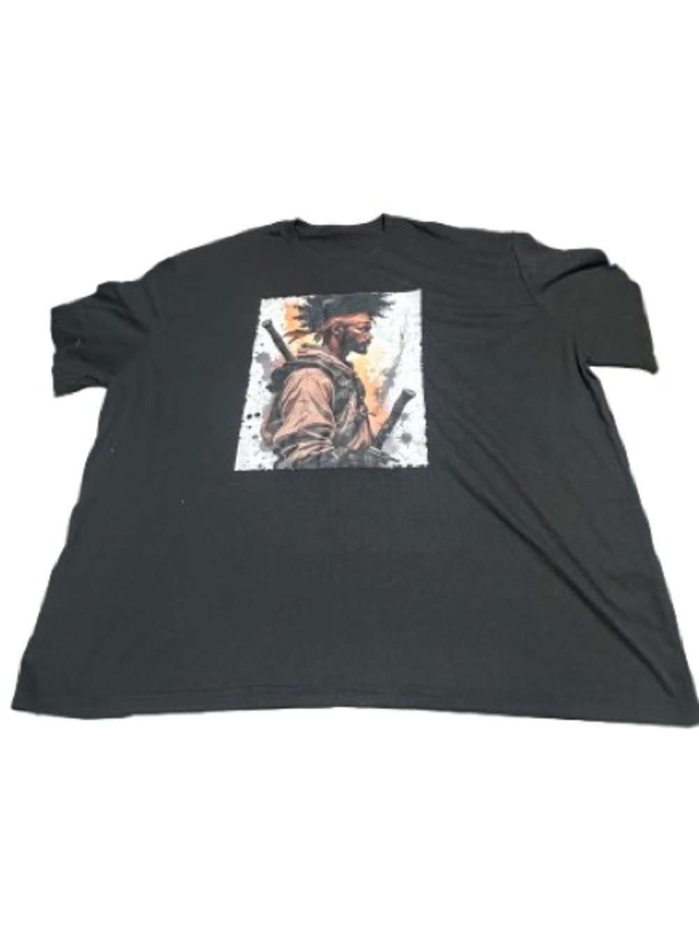 Black Graphic Crewneck T-Shirt - Men